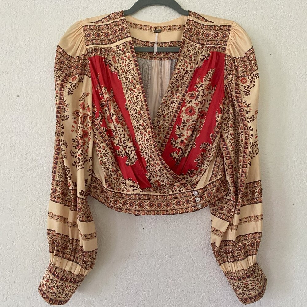 Free People Darcy Paisley Blouse